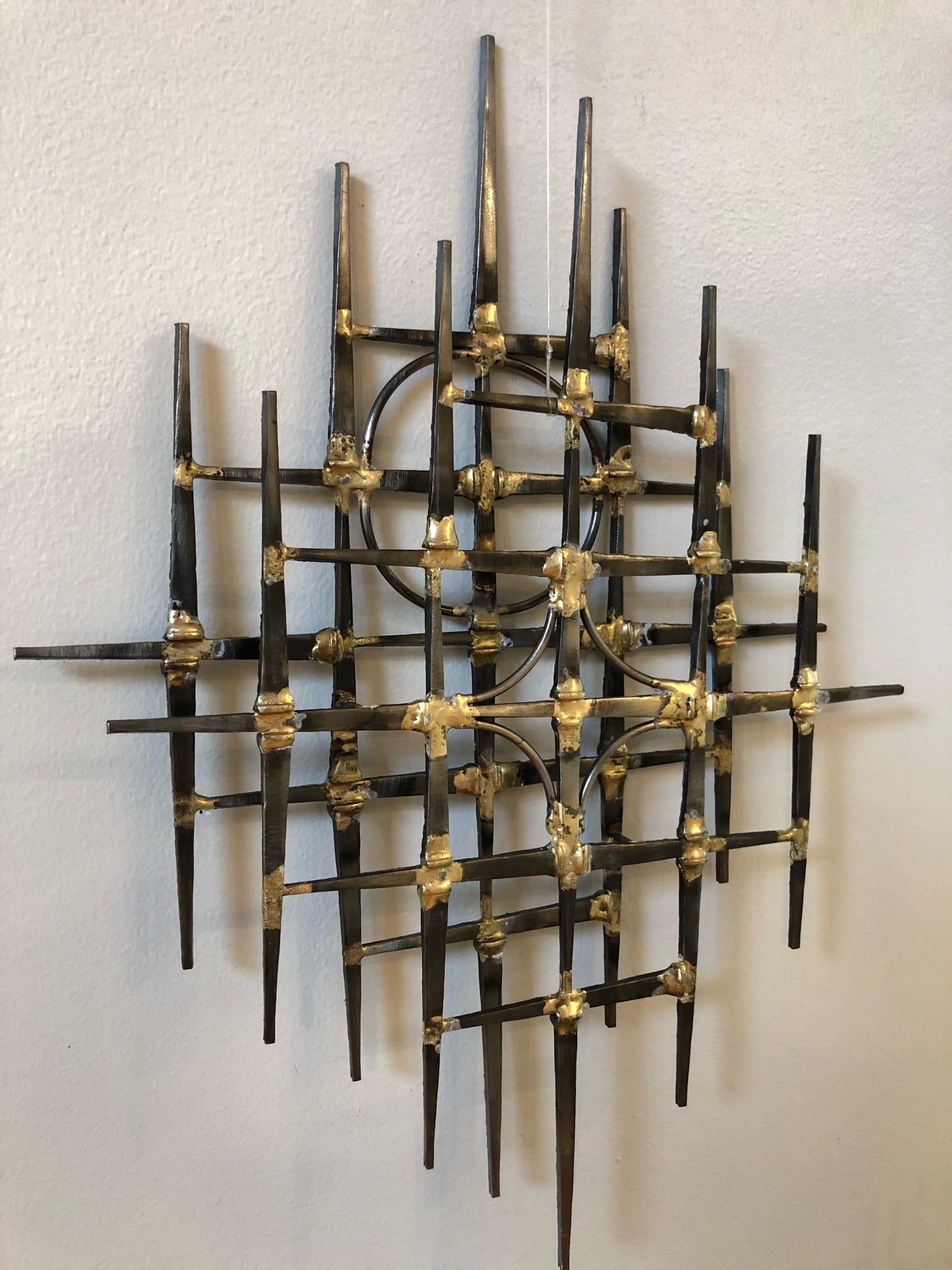 Inside Out - Brutalist Mid-Century style Metal Wall Sculpture