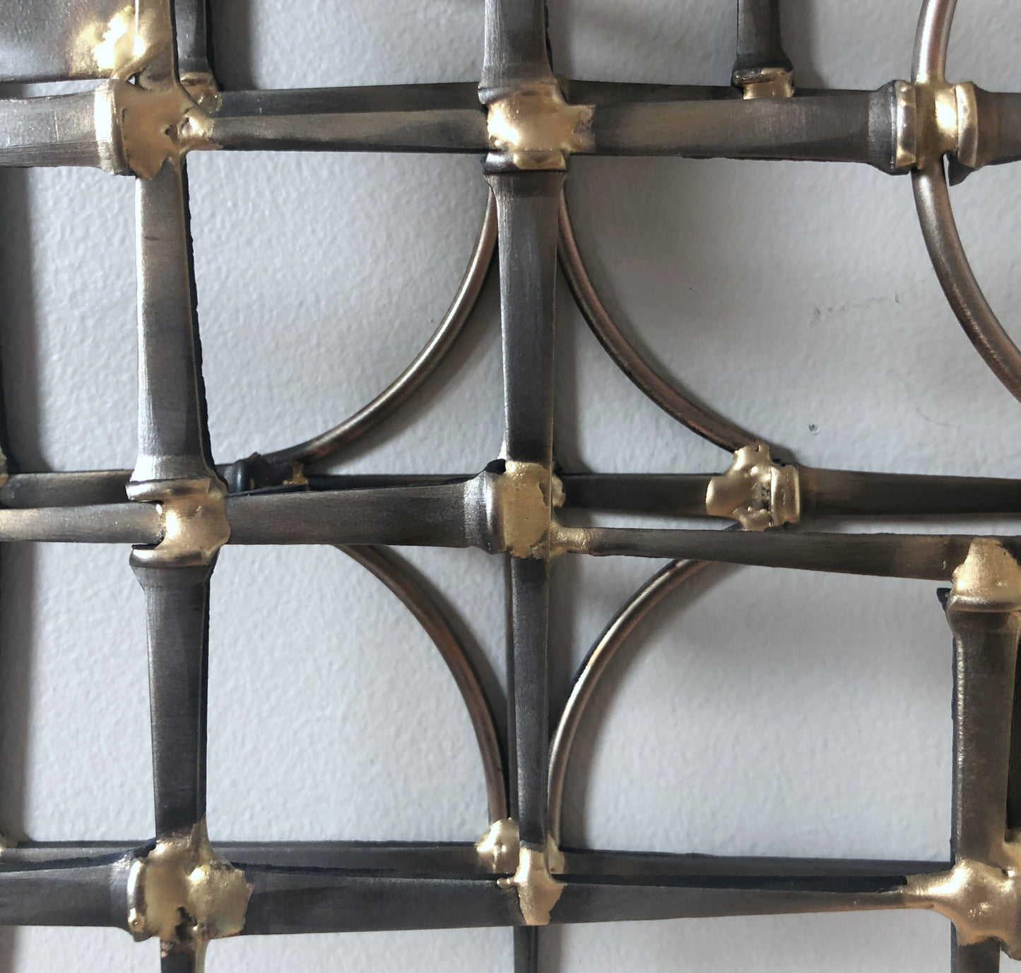 Around and About - Metal Wall Sculpture - Brutalist Mid-Century style - wall mount or free standing