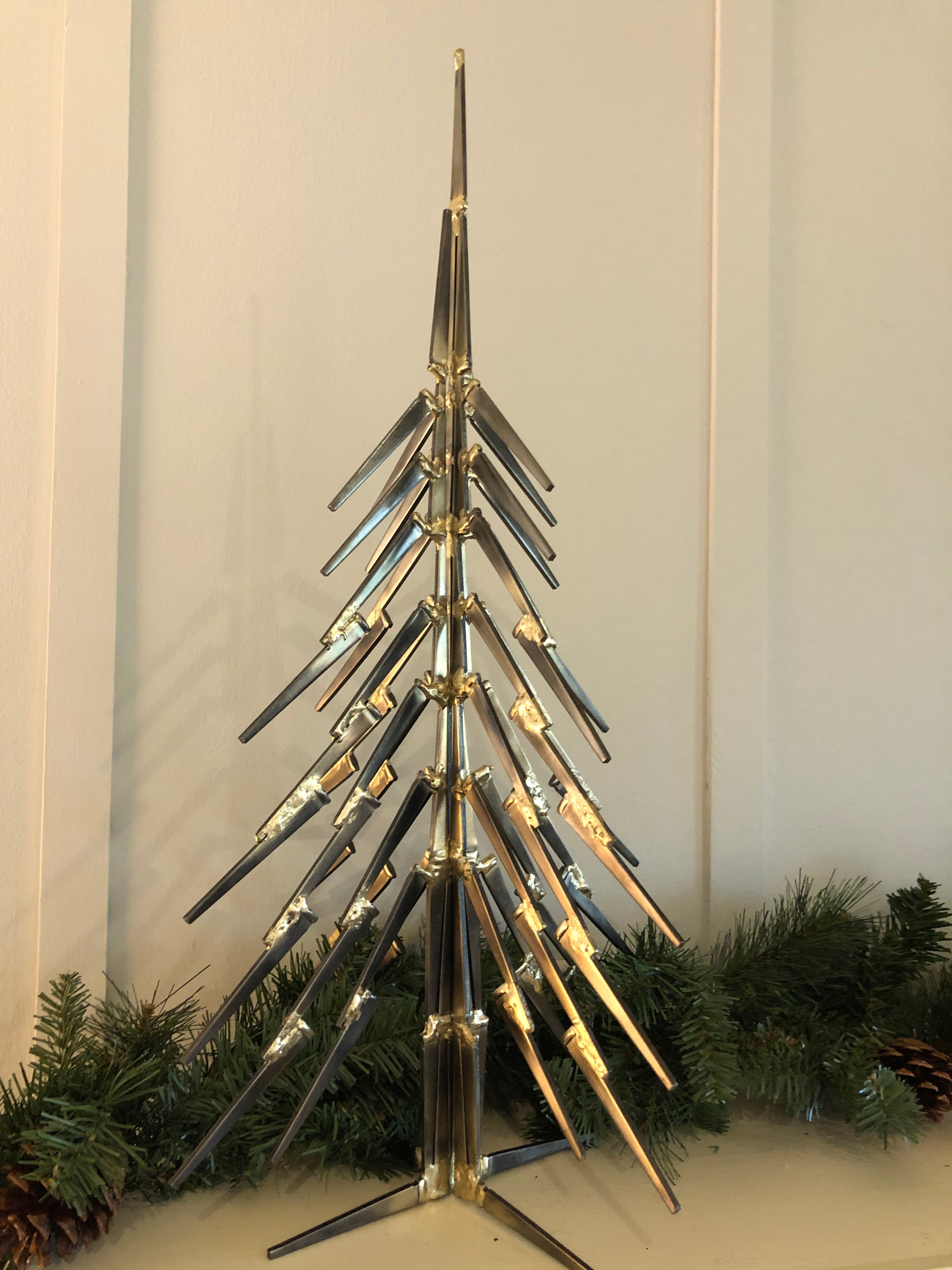 modern metal christmas tree