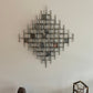 Mixed Rectangles - Brutalist Mid-Century style Metal Wall Sculpture